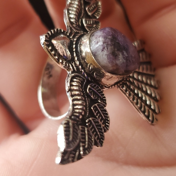 New Lepidolite 925 Silver Mystic Ring. - Picture 4 of 16